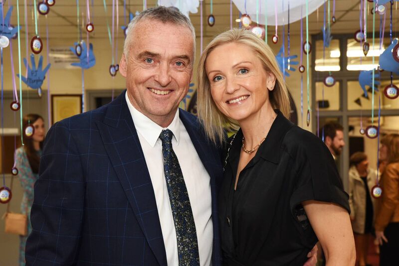 Paul Burke: Principal, Carrigaline Community School with his wife Janet Burke, at the Carrigaline Community School 40th Anniversary Celebration Evening, 7th October 2022. Photo Siobhán Russell Paul Burke: Principal, Carrigaline Community School with his wife Janet Burke, at the Carrigaline Community School 40th Anniversary Celebration Evening, 7th October 2022. Photo Siobhán Russell