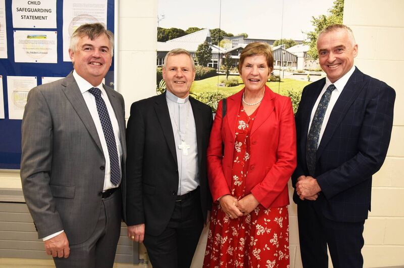 John Irwin: Secretary General of ACCS next to Bishop Fintan Gavin -Trustee of the CCS, alongside Una O'Donnell: Chairperson of the Board of Management & Paul Burke, Principal, at the Carrigaline Community School 40th Anniversary Celebration Evening, Friday 7th October 2022. Photo Siobhán Russell John Irwin: Secretary General of ACCS next to Bishop Fintan Gavin -Trustee of the CCS, alongside Una O'Donnell: Chairperson of the Board of Management & Paul Burke, Principal, at the Carrigaline Community School 40th Anniversary Celebration Evening, Friday 7th October 2022. Photo Siobhán Russell