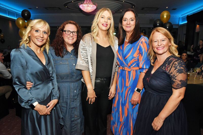 Resource Staff: Natasha Farley, Elizabeth Coghlan, Niamh O'Connor, Mags Moynihan & Fiona O'Keeffe, at the Carrigaline Community School 40th Anniversary Celebration Evening, Carrigaline Court Hotel, 7th October 2022. Photo Siobhán Russell Resource Staff: Natasha Farley, Elizabeth Coghlan, Niamh O'Connor, Mags Moynihan & Fiona O'Keeffe, at the Carrigaline Community School 40th Anniversary Celebration Evening, Carrigaline Court Hotel, 7th October 2022. Photo Siobhán Russell