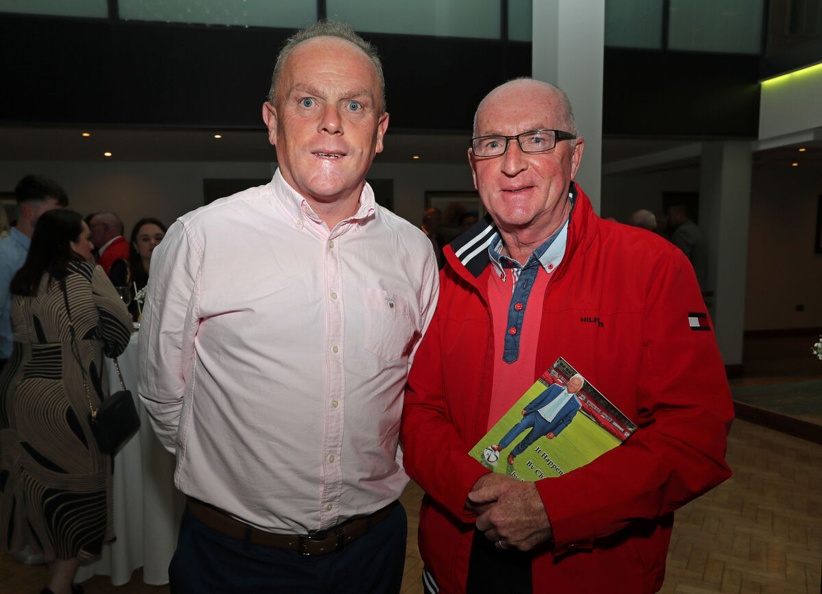 Mark O'Connell and Paddy Scanlon at the book launch. Picture: Jim Coughlan. Mark O'Connell and Paddy Scanlon at the book launch. Picture: Jim Coughlan.