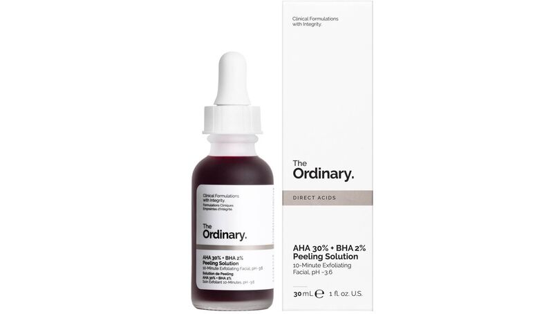AHA 30% + BHA 2% Peeling Solution, from The Ordinary. AHA 30% + BHA 2% Peeling Solution, from The Ordinary.