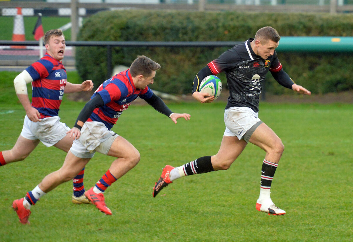 Cian Bohane in action here for UCC scored two tries for the second consecutive game for Highfield.