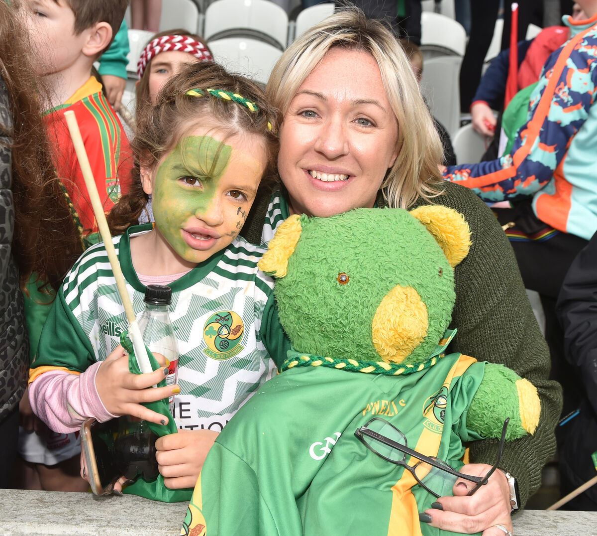 Dungourney supporters Sarah and Anne Marie O'Callaghan celebrate. Picture: Eddie O'Hare Dungourney supporters Sarah and Anne Marie O'Callaghan celebrate. Picture: Eddie O'Hare