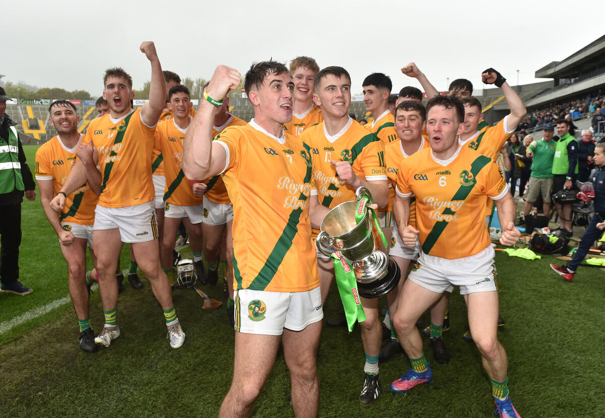 Dungourney captain Dylan Healy and players celebrate. Picture: Eddie O'Hare Dungourney captain Dylan Healy and players celebrate. Picture: Eddie O'Hare