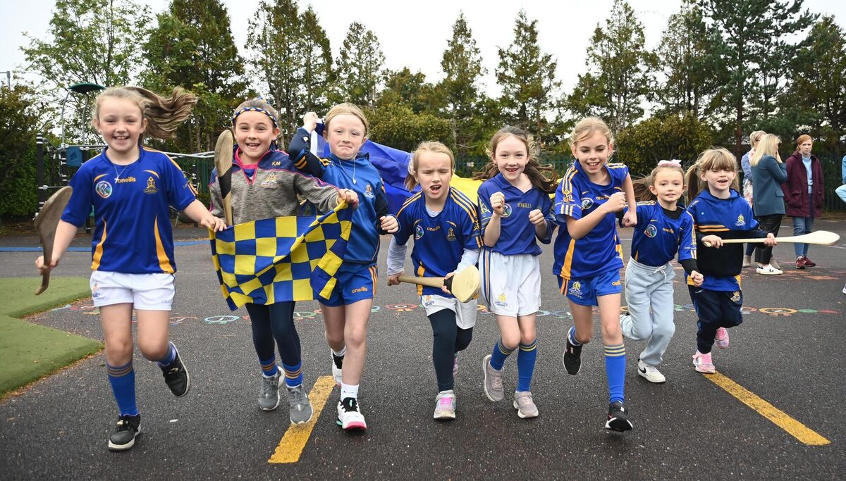 Togher GNS’ Jodie, Kyra, Katie, Rachael, Emily, Emily, and Emily, and Sophie will be playing during half time at the county hurling final.