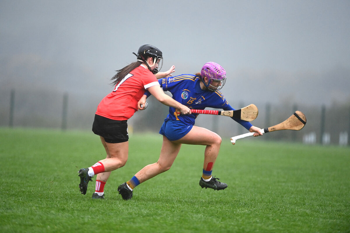 Orlaith Cahalane in action for St Finbarr's against Courtney O'Keeffe, Seandún. Picture: Larry Cummins Orlaith Cahalane in action for St Finbarr's against Courtney O'Keeffe, Seandún. Picture: Larry Cummins