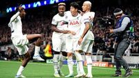 Spurs edge closer to last 16 with 3-2 win over 10-man Frankfurt