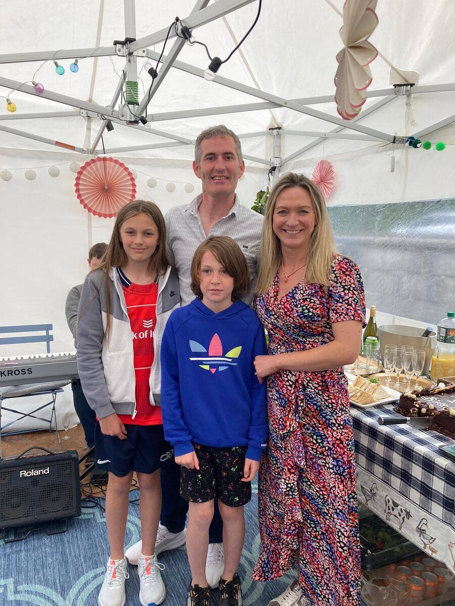 Jacinta Burke with her husband Keith and kids Chloe and Adam. Jacinta Burke with her husband Keith and kids Chloe and Adam.