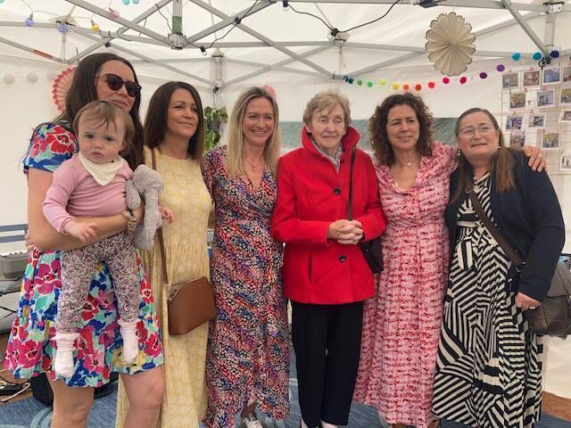 Jacinta Burke with four generations of her family at the opening. Jacinta Burke with four generations of her family at the opening.