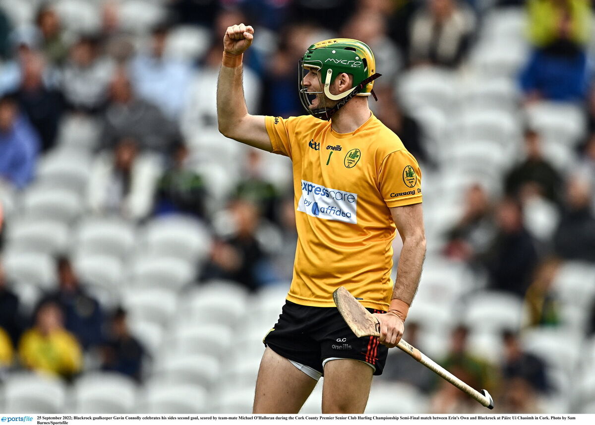 Blackrock goalkeeper Gavin Connolly. Picture: Sam Barnes/Sportsfile