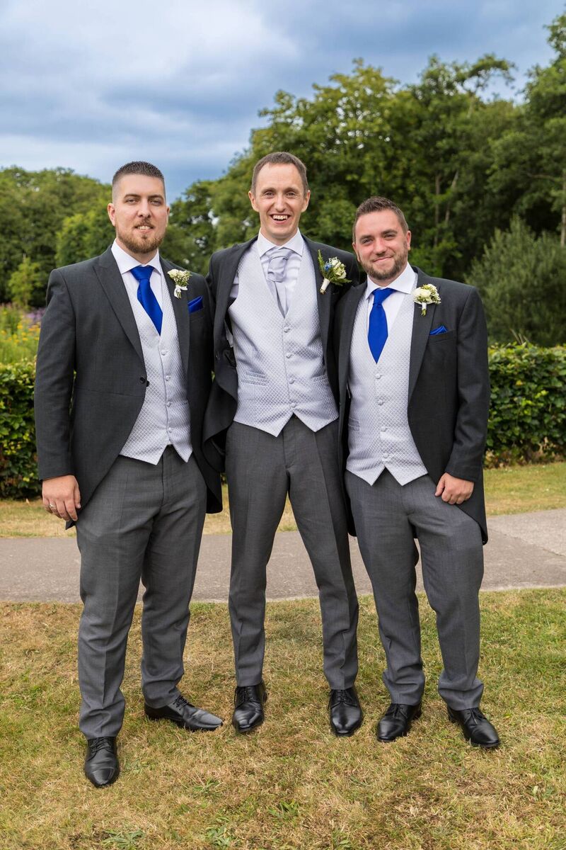 Kevin Board and best man Brian Goulding and groomsman Daniel Freyne. Kevin Board and best man Brian Goulding and groomsman Daniel Freyne.