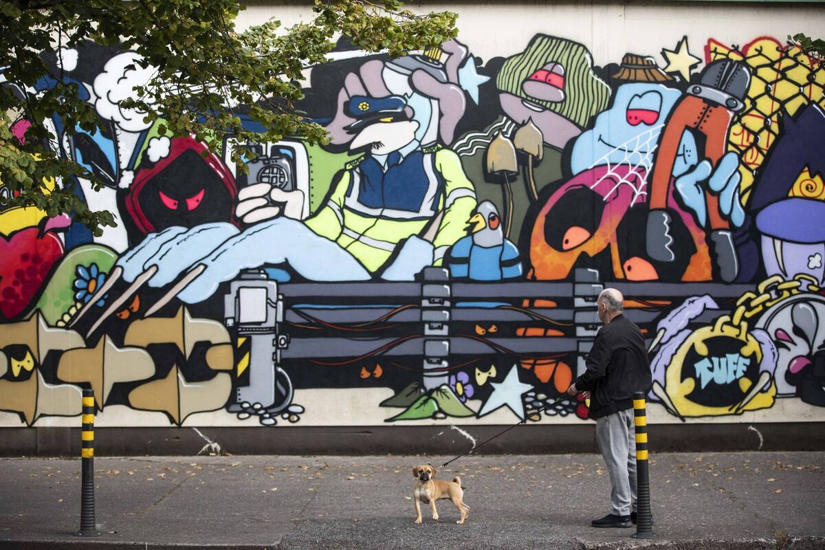 South Terrace has a colourful new addition, with a recently completed piece by artist Vents137. Picture: Clare Keogh South Terrace has a colourful new addition, with a recently completed piece by artist Vents137. Picture: Clare Keogh