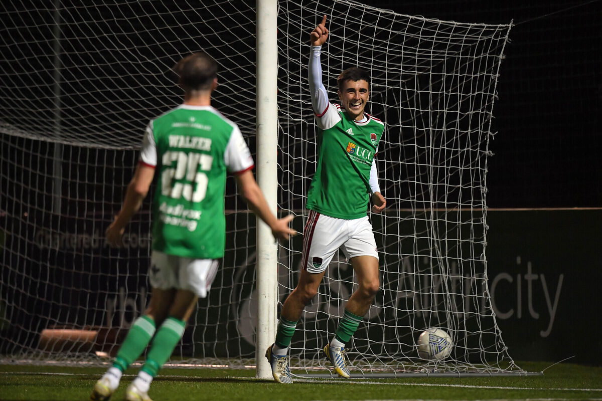 Barry Coffey, Cork City, celebrates after scoring. Picture: Ray Ryan Barry Coffey, Cork City, celebrates after scoring. Picture: Ray Ryan