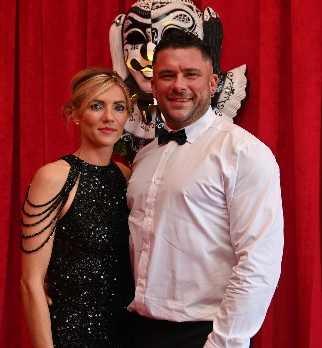  Venessa O'Donovan and David Fitzgerald at the 10th anniversary celebration of the annual Masquerade Ball in aid of Rainbow Club Cork Centre for Autism at the Carrigaline Court Hotel, Cork.