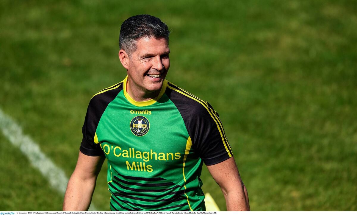 Donach O'Donnell pictured during the 2020 Clare SHC semi-final between his O'Callaghan's Mills side and Ballyea. Picture: Ray McManus/Sportsfile