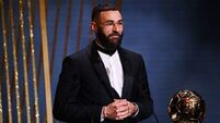 Real Madrid forward Karim Benzema wins Ballon d'Or award