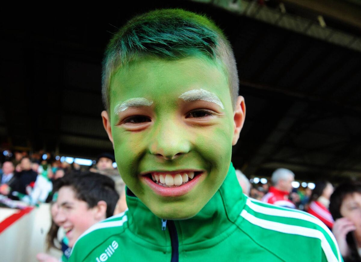 Ballincollig's James Dwyer, Cork's joint minor hurling captain in 2021, supporting the team in 2014. Picture: Eddie O'Hare Ballincollig's James Dwyer, Cork's joint minor hurling captain in 2021, supporting the team in 2014. Picture: Eddie O'Hare