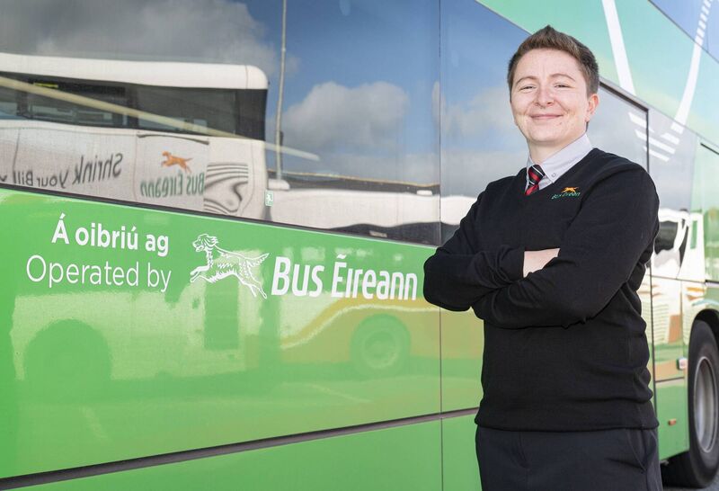 Bus Éireann Driver Siobháin O’Sullivan Picture: Gerard McCarthy 087 8537228 More info Contact Joanne Downey Digital Channels SpecialistBus Éireann Joanne.Downey@buseireann.ie