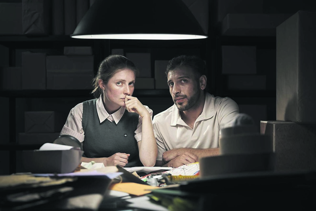 Mary-Lou McCarthy and Curtis-Lee Ashqar in The Dead Letter Office at Graffiti. Picture: Ros Kavanagh. Mary-Lou McCarthy and Curtis-Lee Ashqar in The Dead Letter Office at Graffiti. Picture: Ros Kavanagh.