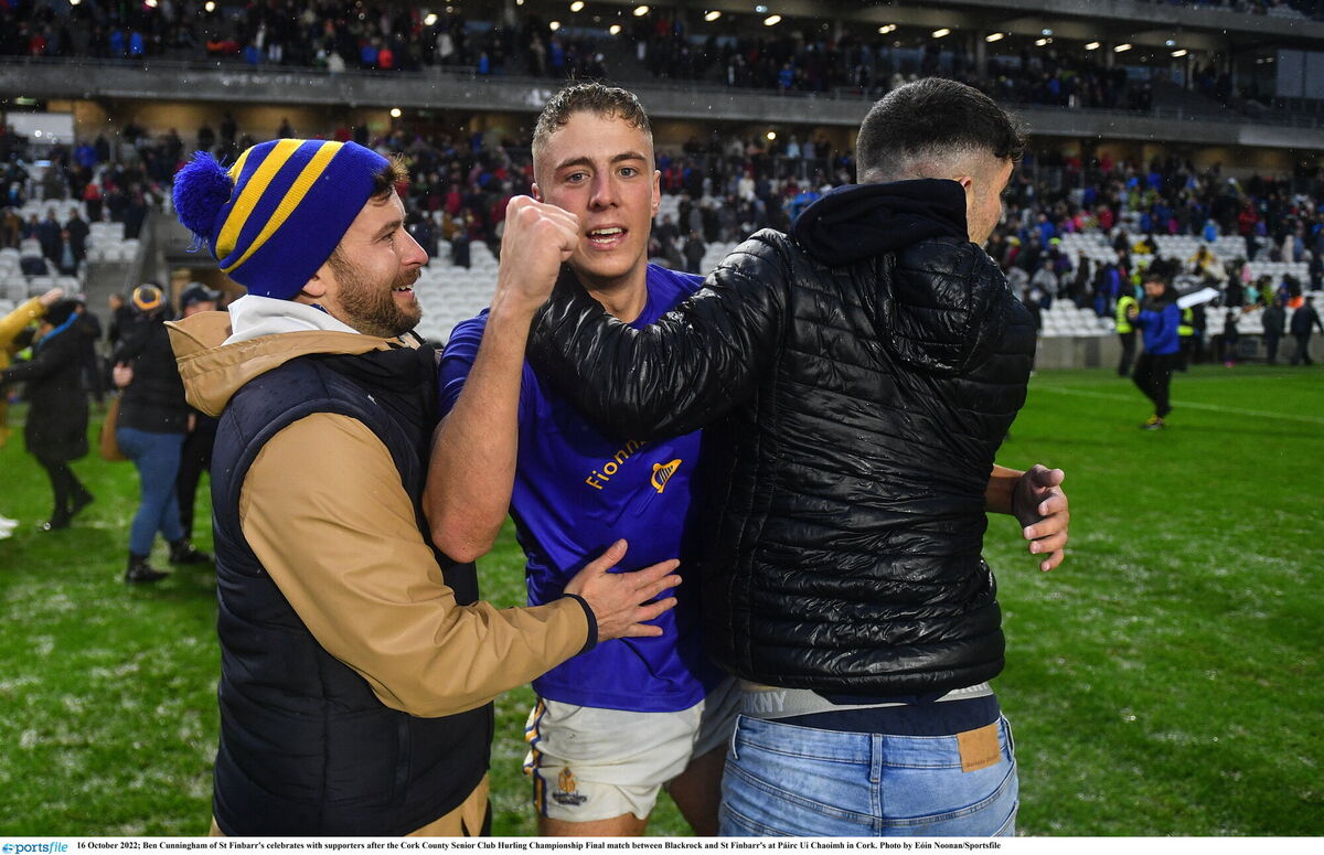 Ben Cunningham of St Finbarr's celebrates with supporters. Picture: Eóin Noonan/Sportsfile