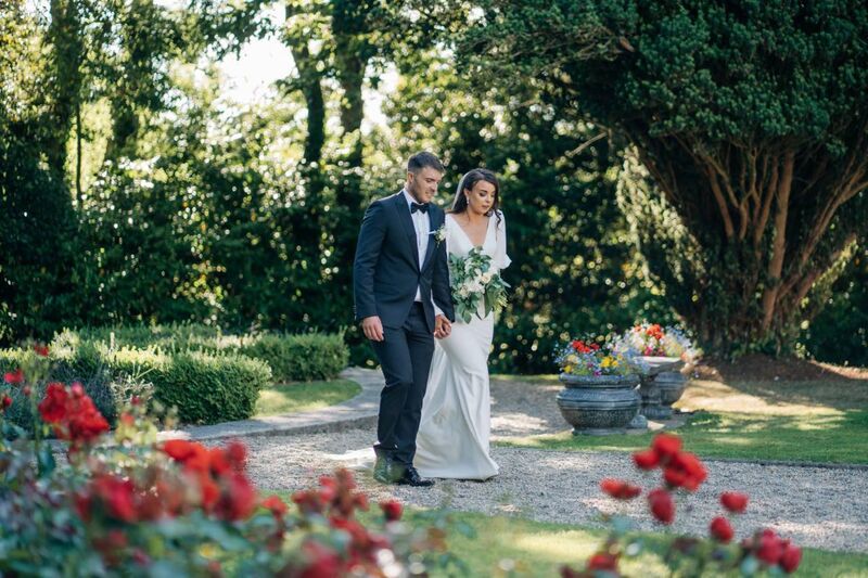The couple enjoyed their wedding reception at Faithlegg House Hotel in Waterford.