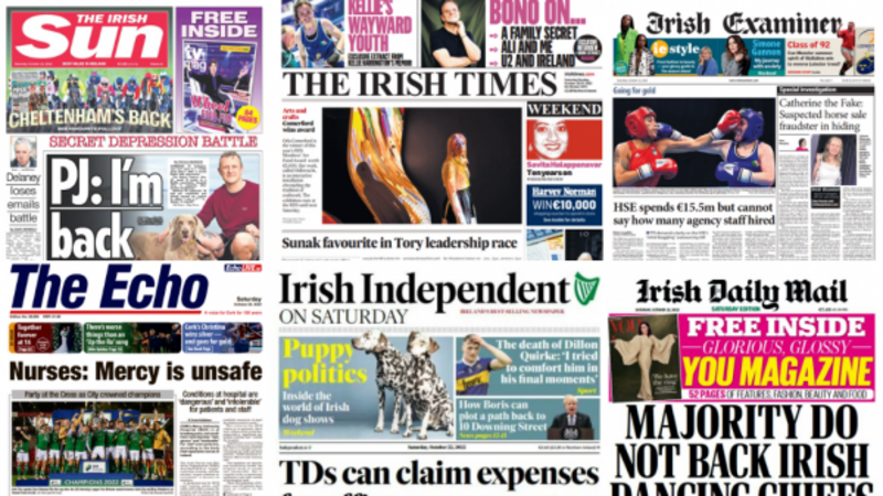 What the papers say: Saturday's front pages What the papers say: Saturday's front pages