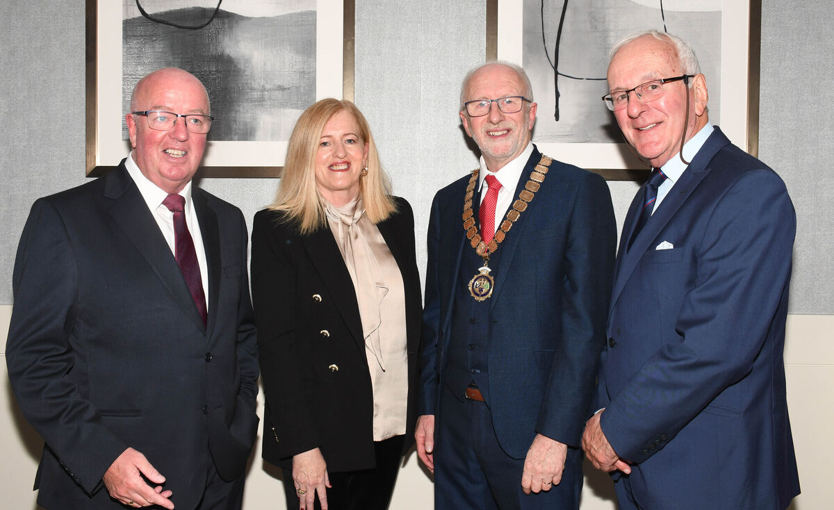 Bill Driscoll, Ann O'Carroll; John Driscoll, President INTO and Charles McDonnell seen at the INTO Presidential dinner in the Fota Island Resort Hotel recently. Picture: Howard Crowdy Bill Driscoll, Ann O'Carroll; John Driscoll, President INTO and Charles McDonnell seen at the INTO Presidential dinner in the Fota Island Resort Hotel recently. Picture: Howard Crowdy