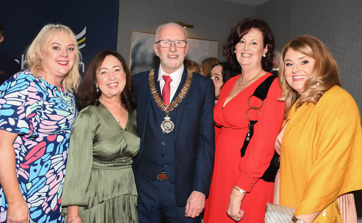 INTO President John Driscoll, centre, pictured with Tracie Tobin, Gillian Driscoll, Deirdre Fleming and Niamh O'Dea at the recent INTO Presidential dinner at the Fota Island Resort Hotel. Picture: Howard Crowdy INTO President John Driscoll, centre, pictured with Tracie Tobin, Gillian Driscoll, Deirdre Fleming and Niamh O'Dea at the recent INTO Presidential dinner at the Fota Island Resort Hotel. Picture: Howard Crowdy