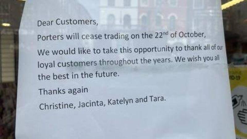 Two well-known Cork businesses close their doors Two well-known Cork businesses close their doors