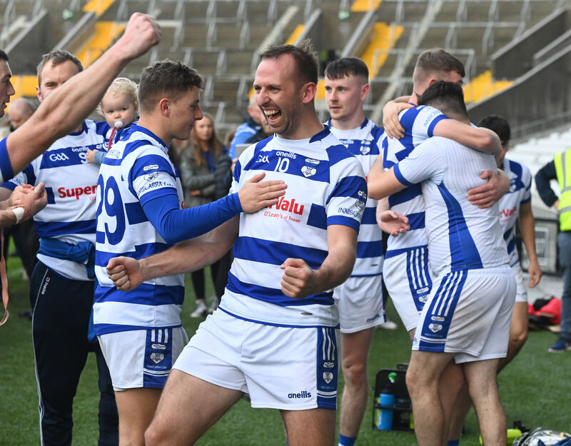 Inniscarra's Colm Casey hit a dramatic winning goal on Saturday at Páirc Uí Chaoimh against Castlemartyr. Picture; Eddie O'Hare