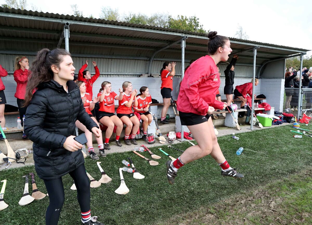  Tense moments in the Seandún camp at the end of the game. Picture: Jim Coughlan.