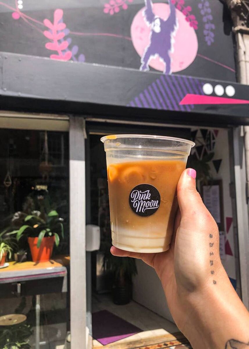 A summer iced latte from Pink Moon. Picture: Richard Gordon