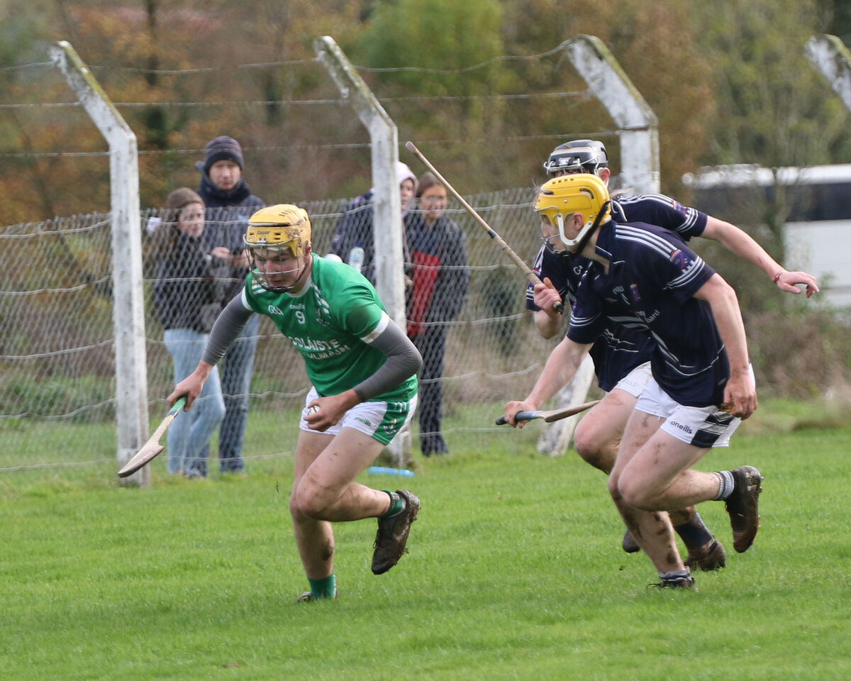 St Colman's College's Ronan O'Connell, in control of the sliotar against St Joseph's Tulla in the Harty Cup Match in Knocklong. Picture: Brendan Gleeson