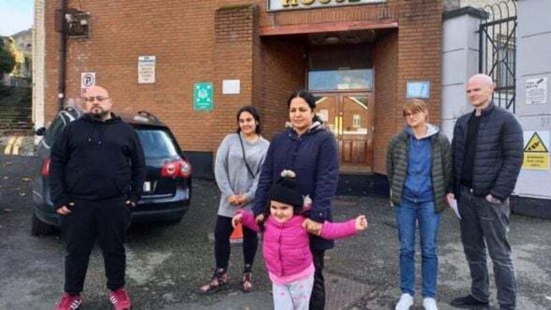 Tenants gather at Dublin City Council to protest Tathony House evictions
