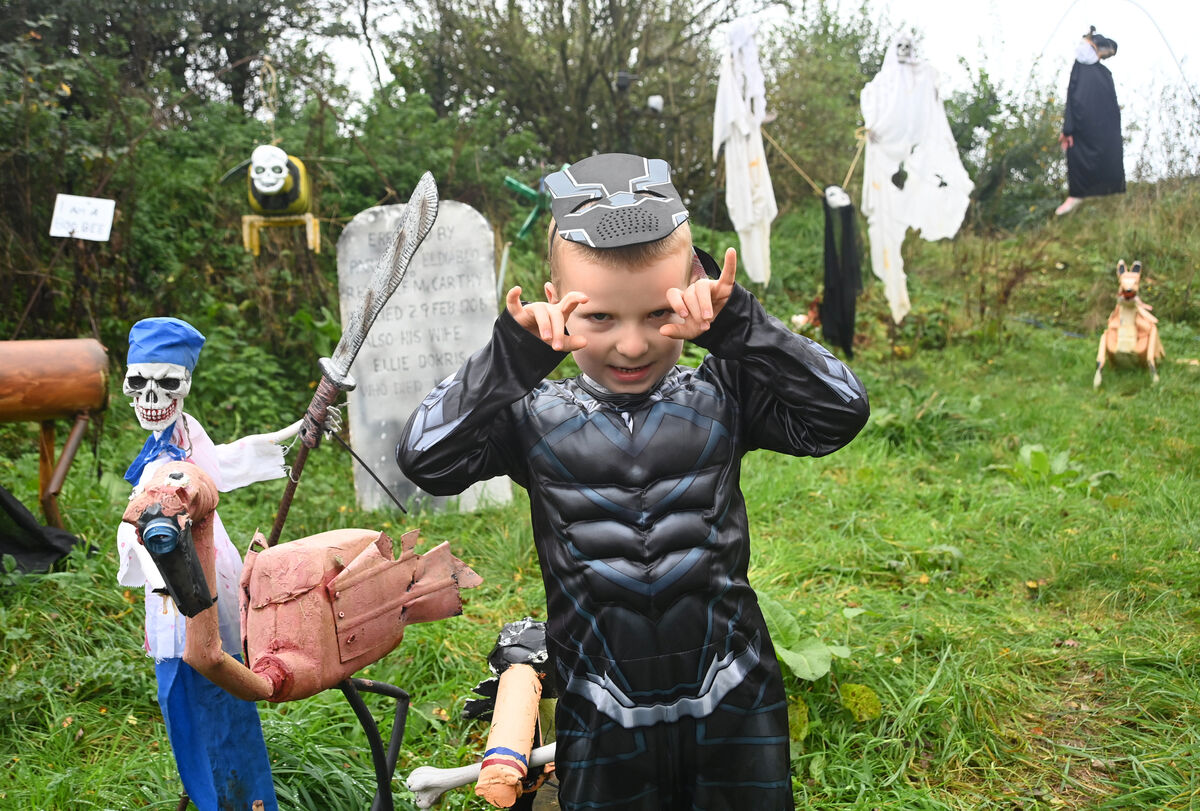 Rory Leahy (5) is set for a scary Halloween. Picture: Larry Cummins