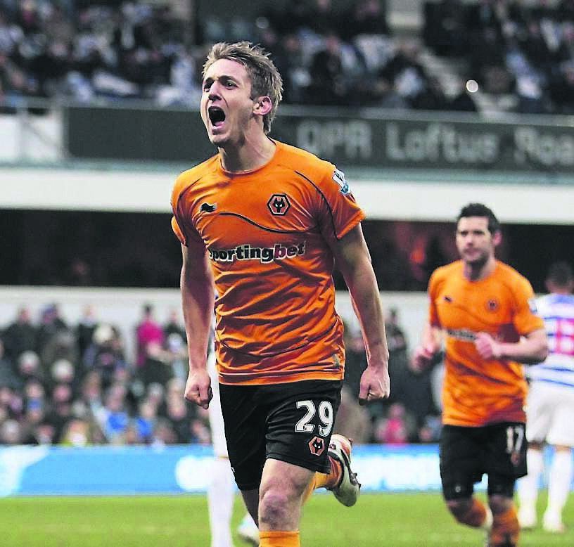Wolverhampton Wanderers’ Kevin Doyle celebrates scoring against Queen Park Rangers at Loftus Road in 2012. Picture: Phil Cole/PA Wire
Wolverhampton Wanderers’ Kevin Doyle celebrates scoring against Queen Park Rangers at Loftus Road in 2012. Picture: Phil Cole/PA Wire
