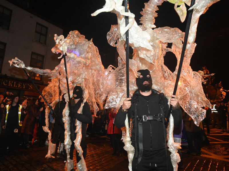 Scenes from the Dragon of Shandon parade in Cork tonight. Picture; Eddie O'Hare Scenes from the Dragon of Shandon parade in Cork tonight. Picture; Eddie O'Hare