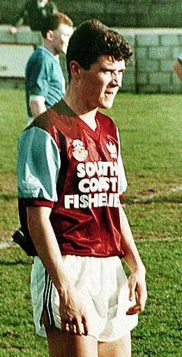 Roy Keane pictured in his Cobh Ramblers days.