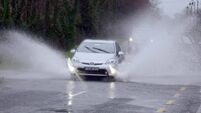 Reports of spot flooding in Cork city