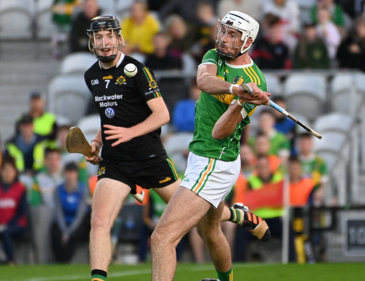 Newtownshandrum's Tim O'Mahony fires a point in the Co-op SuperStores Cork Premier SHC quarter-final against Glen Rovers. Picture: Eddie O'Hare