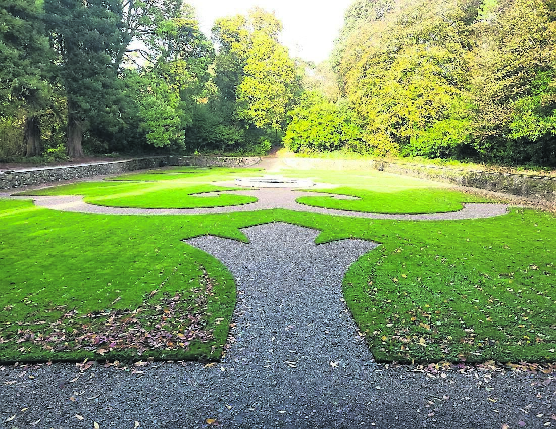  The very elegant ‘Sunken Garden’ at the Johnstown Castle estate.