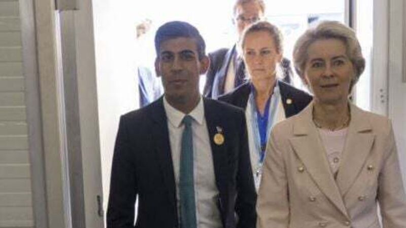 Sunak and von der Leyen agree on need to ‘work together’ to end Protocol row