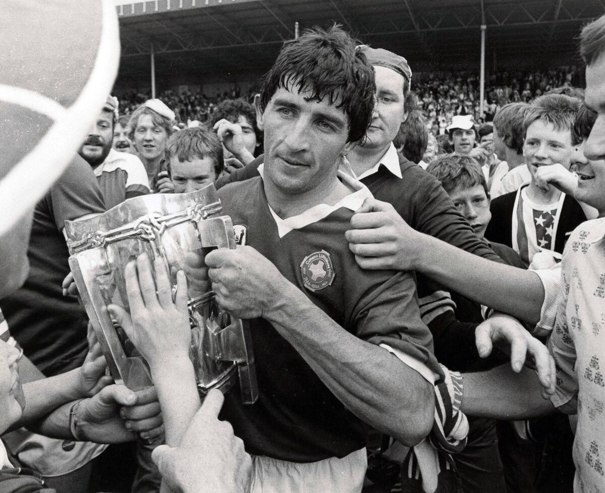 Cork captain John Fenton with the Liam MacCarthy Cup after beating Offaly in 1984 at Thurles. Picture: INPHO/Billy Stickland