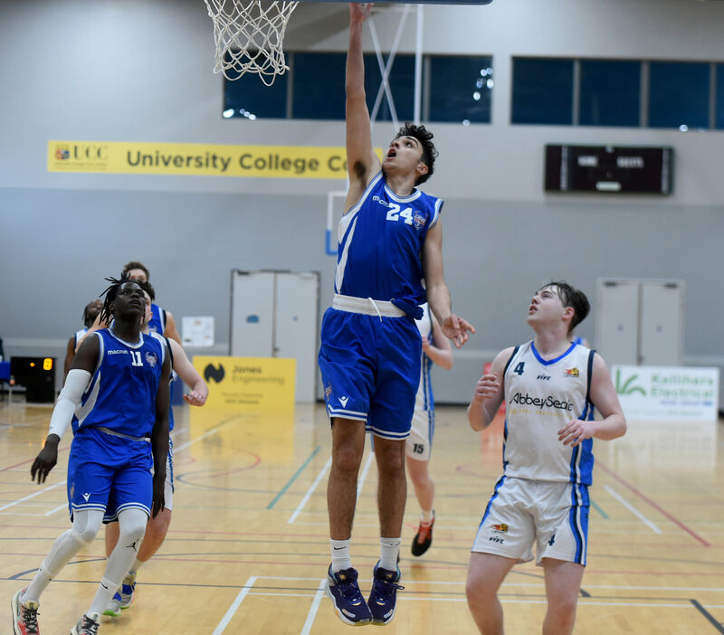 Daryl Cuff, UCC Demons, scores against Abbey Seals Dublin Lions earlier this season. Picture: Larry Cummins. Daryl Cuff, UCC Demons, scores against Abbey Seals Dublin Lions earlier this season. Picture: Larry Cummins.