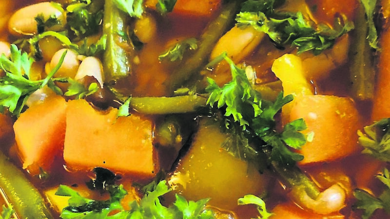 This seasonal vegetable broth will really warm the cockles This seasonal vegetable broth will really warm the cockles