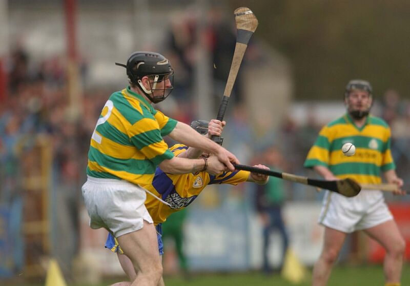 Blackrock's Wayne Sherlock clears his lines. Picture: Dan Linehan