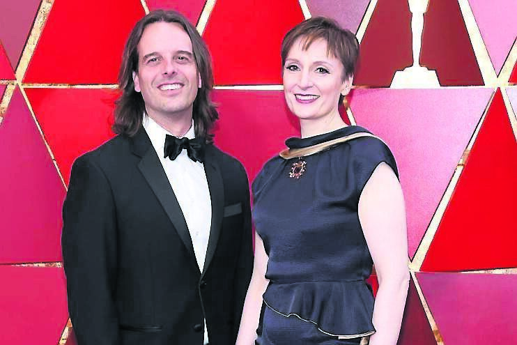 Nora Twomey with The Breadwinner producer Anthony Leo at the 2018 Oscars
Nora Twomey with The Breadwinner producer Anthony Leo at the 2018 Oscars