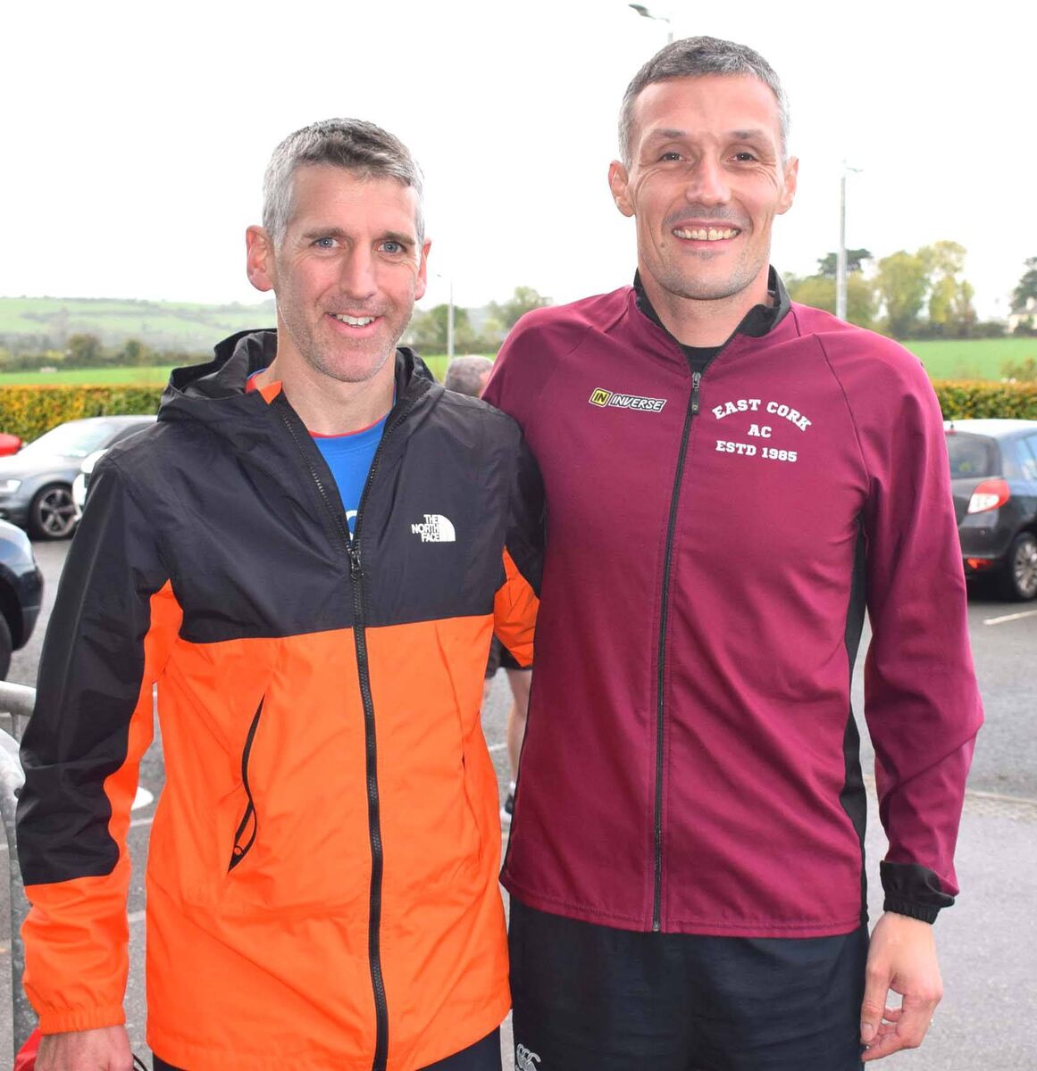 John Meade (St Finbarr's) and Brian Harty (East Cork) at the Rebel Run 10km. Picture: John Walshe John Meade (St Finbarr's) and Brian Harty (East Cork) at the Rebel Run 10km. Picture: John Walshe