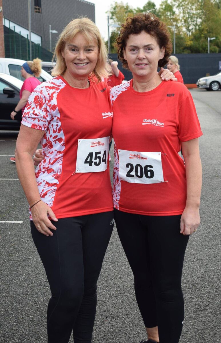 Martina Holmes and Ursula Sheehan from Bandon Fit4Life who took part in the Rebel Run 5km at Bishopstown. Picture: John Walshe Martina Holmes and Ursula Sheehan from Bandon Fit4Life who took part in the Rebel Run 5km at Bishopstown. Picture: John Walshe