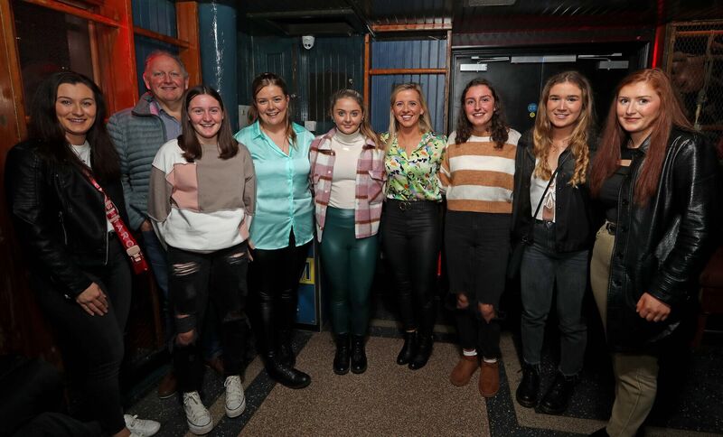 Aileen Corkery, Eoin Sheppard, Amy Sheppard, Linda Byrne, Katie Browne, Aoife Barry Murphy, Clodagh Sheppard, Anna Keane, Moira Twomey, Cloughduv, at the Reardens All-Stars. Picture: Jim Coughlan.